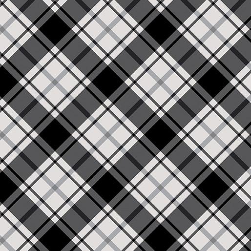 Moose Creek Lodge Cabin Plaid Gray/Black