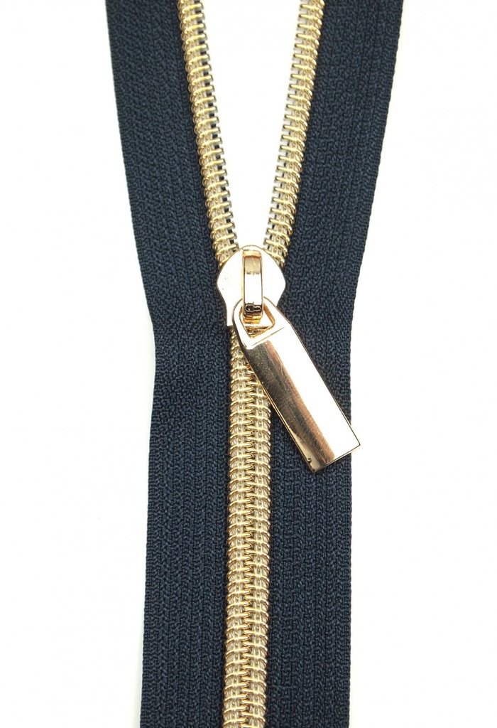 Navy Tape #5 Zipper by the Yard