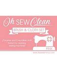 Oh Sew Clean Brush and Cloth Set Pink