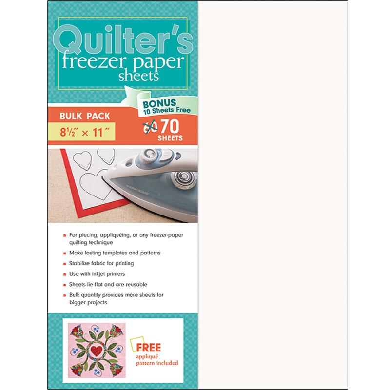 Quilters Freezer Paper Sheets