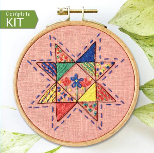 Seeing Starflowers Hand Embroidery Kit