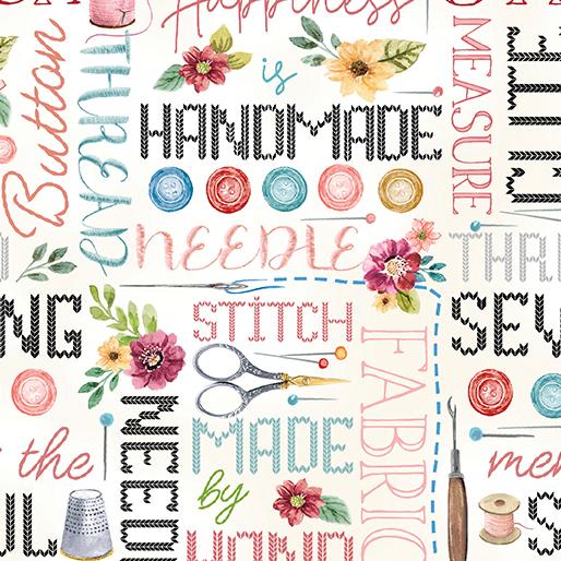 Sew Wordy Cream