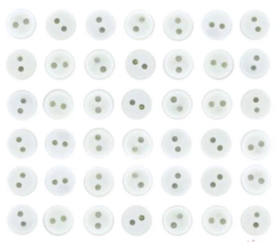 Tiny White 25ct Button Pack