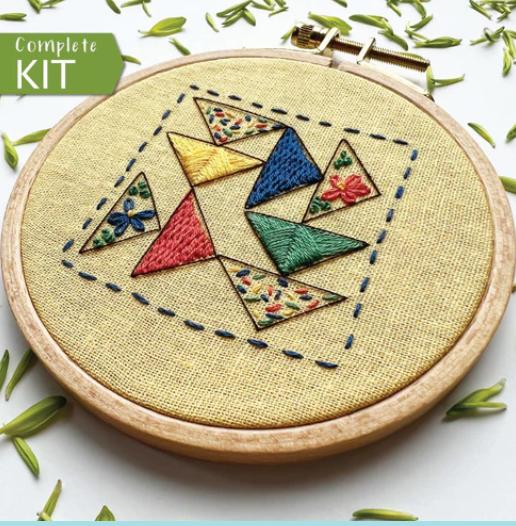 Triangle Tango Hand Embroidery Kit