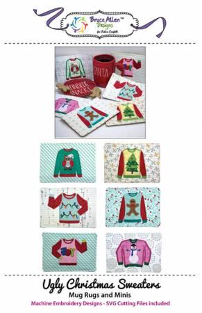 Ugly Christmas Sweaters Mug Rugs and Minis