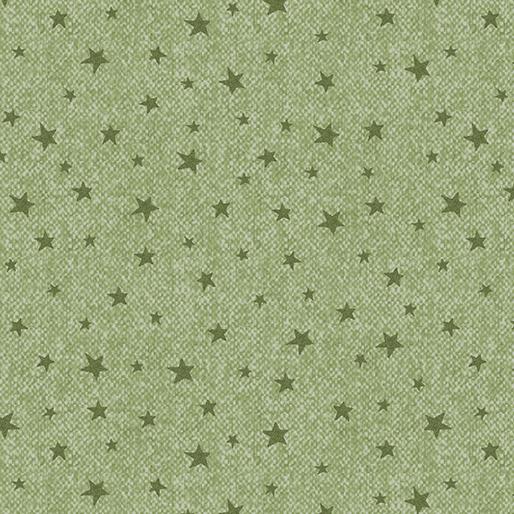 Winter Forest Wooly Stars Light Green