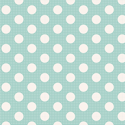 Tilda Chambray Medium Dots Teal