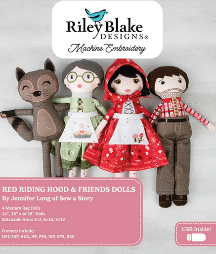 [ME177RRH24R1] Red Riding Hood & Friends Dolls