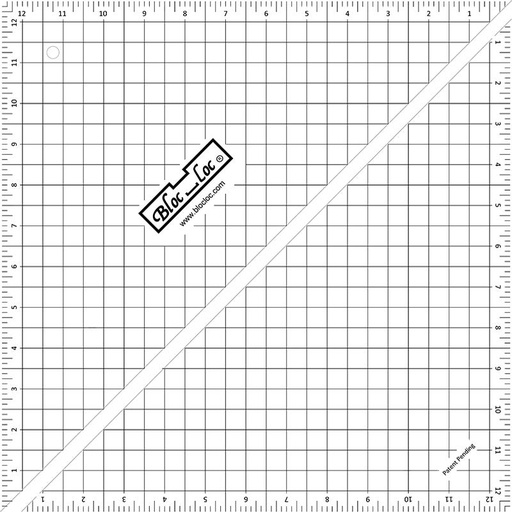 Bloc_Loc Half Square 12.5" Ruler