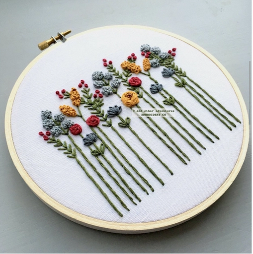 [4044WS] Wildflowers November Skies Embroidery Kit