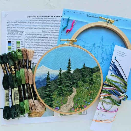 Happy Trails Embroidery Kit