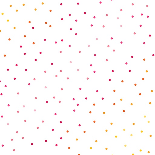 [16443-91] Happy Notes Dot Dot Pink/White