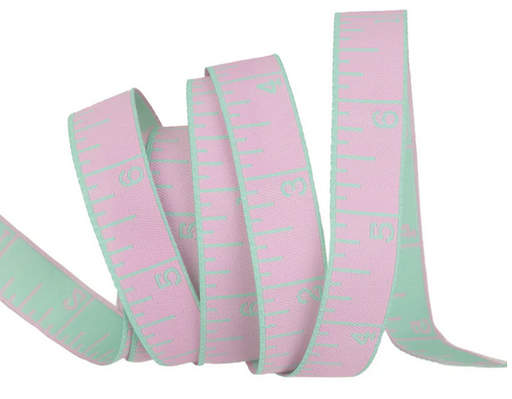 [TK136Col10] Measure Twice 5/8" Ribbon Piglet