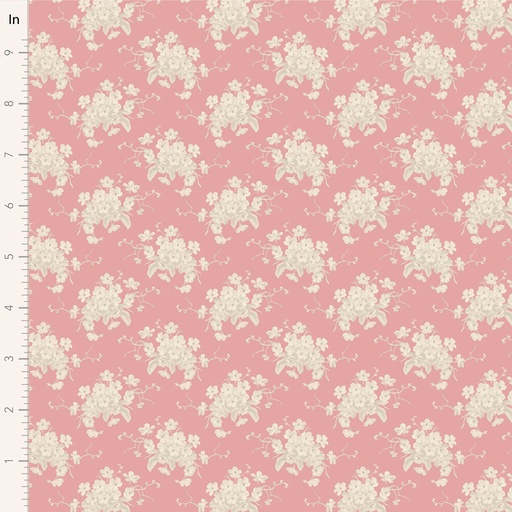 [100591] Tilda Sunday Brunch White Flower Pink