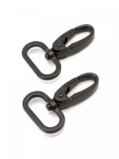 Black Swivel Hooks (1")