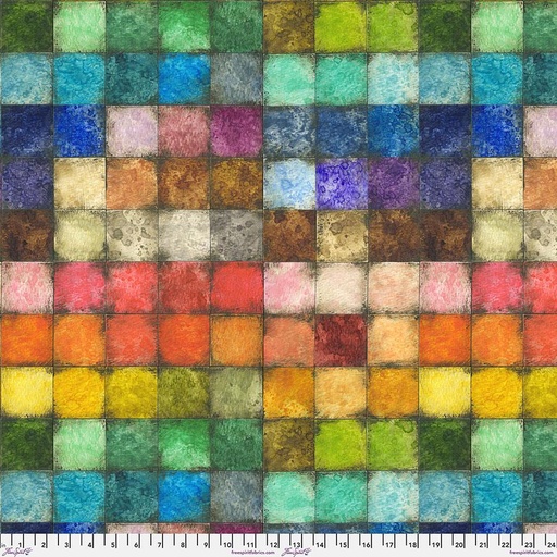 Colorblock Patchwork Canvas Multi