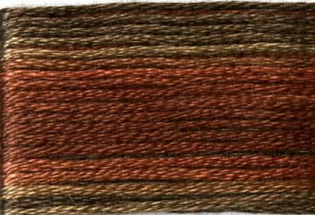 Cosmo Floss Variegated Browns/Rusts 8041