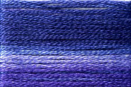 Cosmo Floss Variegated Dark Purples/Blues 8068