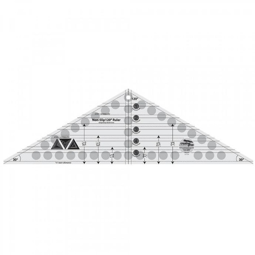 Creative Grids 120 Degree Triangle Ruler (6.5" x 21.5")