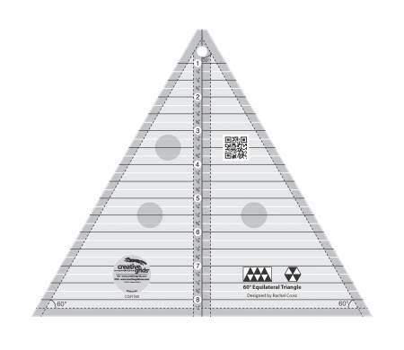 Creative Grids 60 Degree Triangle (8.5" Ruler)