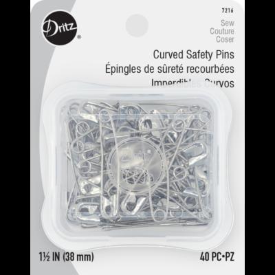 Curved Safety Pins (1.5")