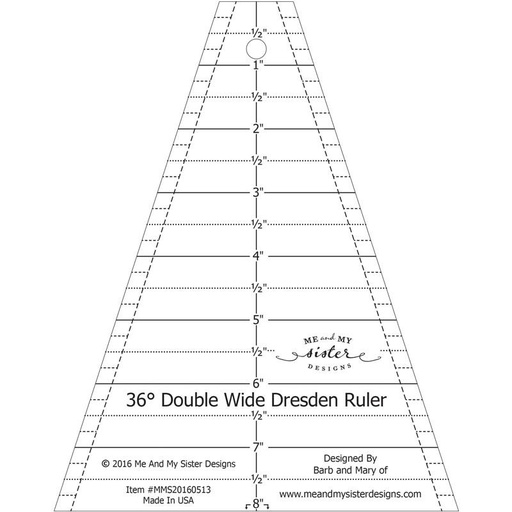 Double Wide Dresden Ruler