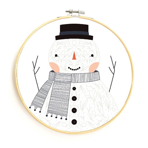 Embroidery Sampler Snowman