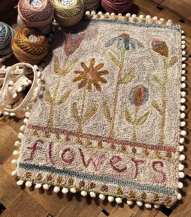 Faded Flowers Punch Needle Pattern