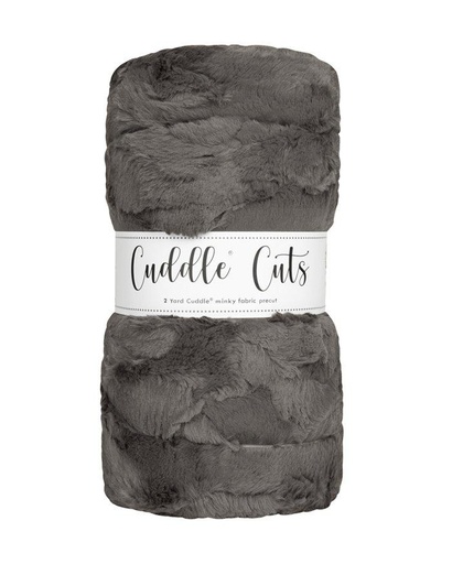 Hide Charcoal 2yd Luxe Cuddle Cut
