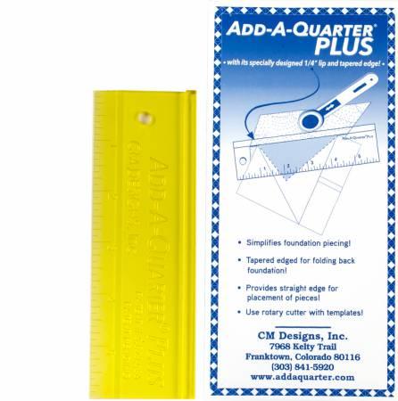 Add A Quarter Plus Ruler 6"