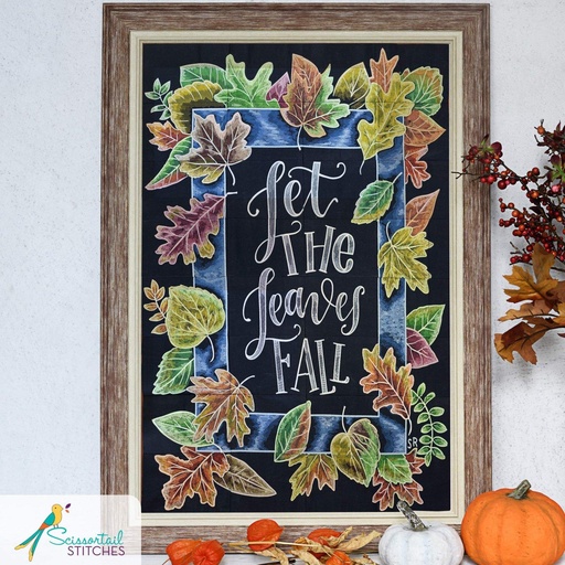 [90050USB] Let the Leaves Fall Embroidery Design