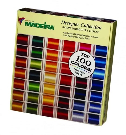 Maderia Rayon 100 Spools Box