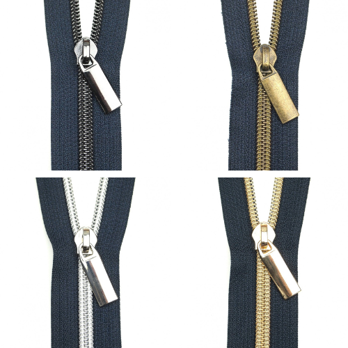 Navy Tape #5 Zipper by the Yard