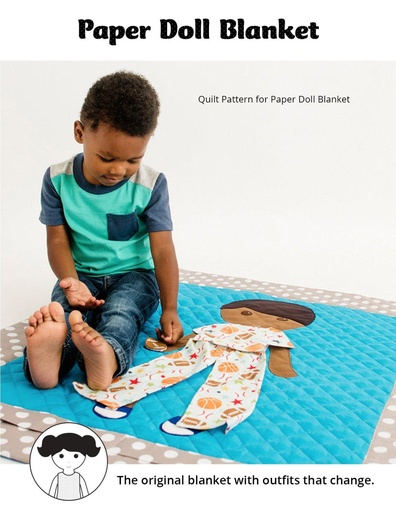 Paper Doll Blanket Pattern - Boy