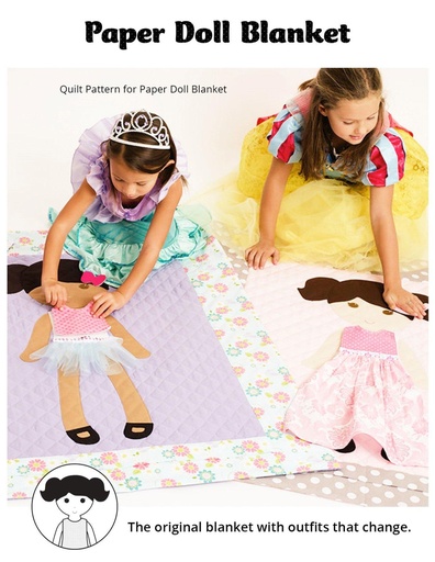 Paper Doll Blanket Pattern - Girl