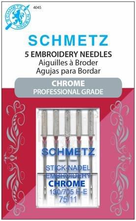 Schmetz Chrome Embroidery Needles