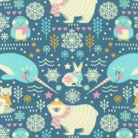 Snow Snuggle Flannel Animals Evening