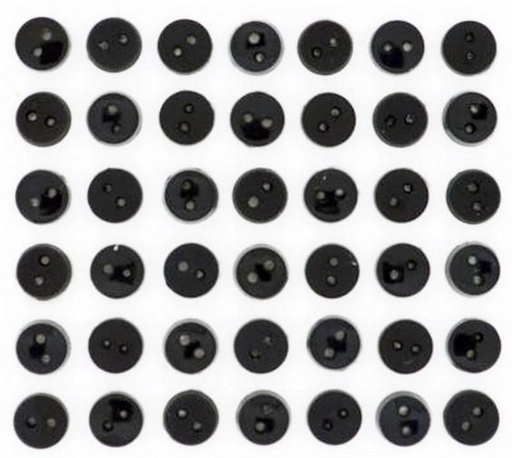 Tiny Black 40ct Button Pack