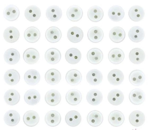 Tiny White 25ct Button Pack