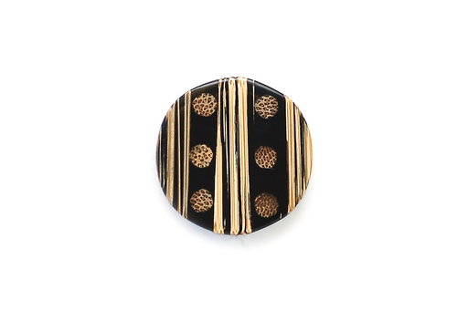 [BK0665W30] Bamboo Circles Button BK0665W30