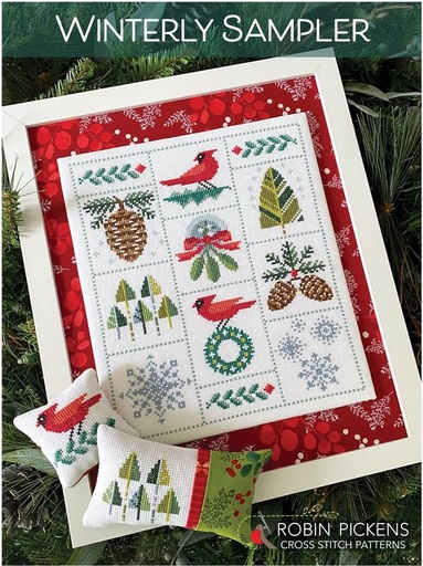 Winterly Sampler Cross Stitch Pattern