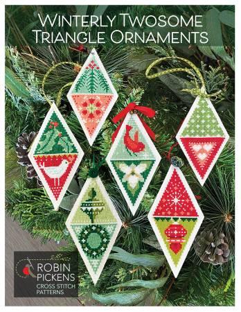 Winterly Twosome Triangle Ornaments