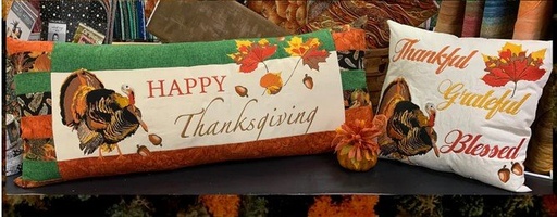 Happy Thanksgiving Bench Pillow