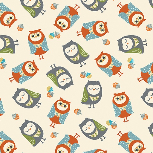 [16288 07] Hello Pumpkin Owl Family Cream