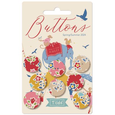 [400061] Tilda Jubilee Farm Flower Buttons